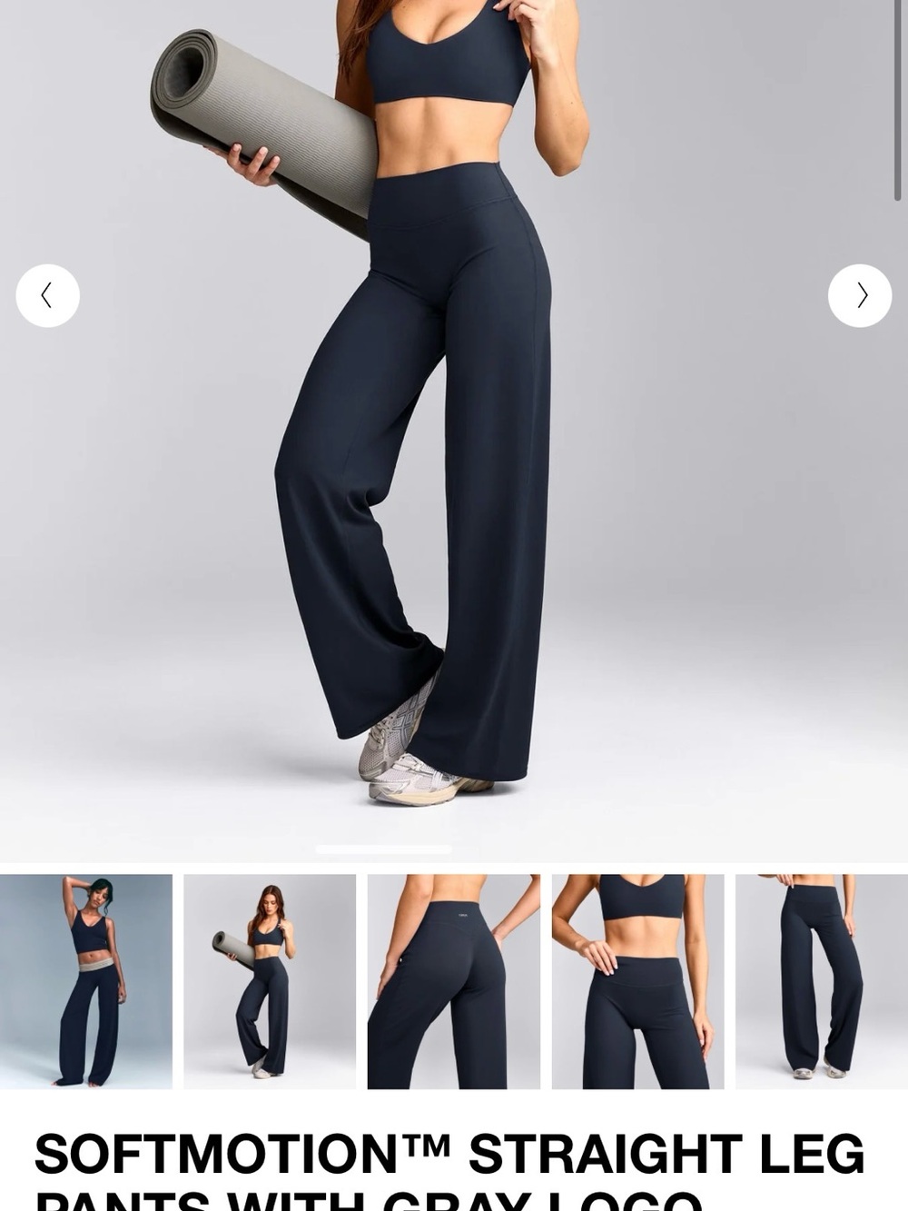 ONER ACTIVE - SOFTMOTION™ STRAIGHT LEG PANTS WITH GRAY LOGO